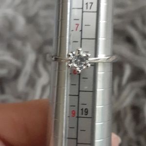 Silver zirconia ring 8